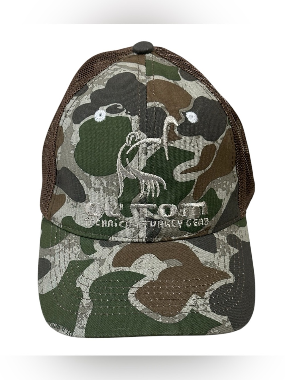 DRAKE Ol' Tom camo waterfowl Lightweight Logo Cap